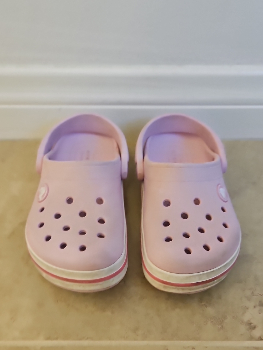 Crocs Kids Ballerina Pink Casual Slip-On Clog Shoes